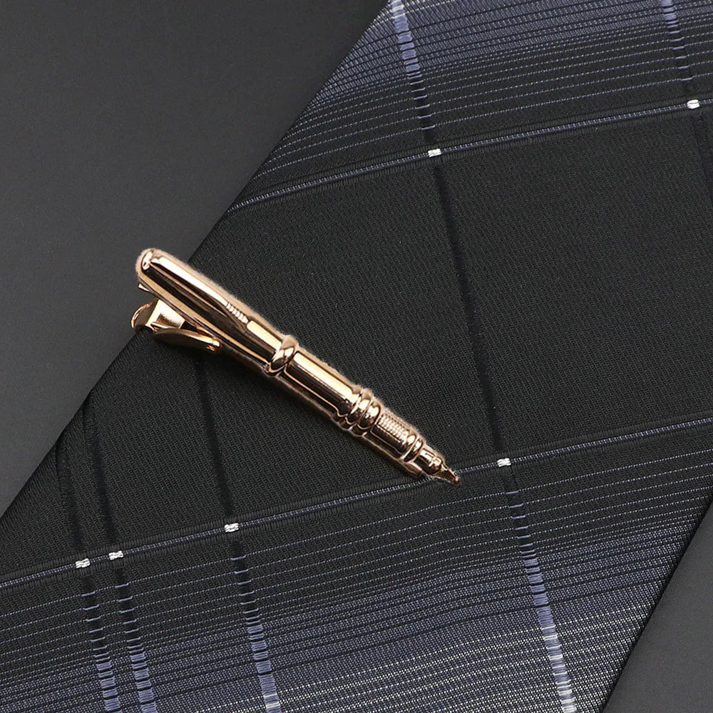 Chrome Tie Clip - 3 - Cowboy Outpost