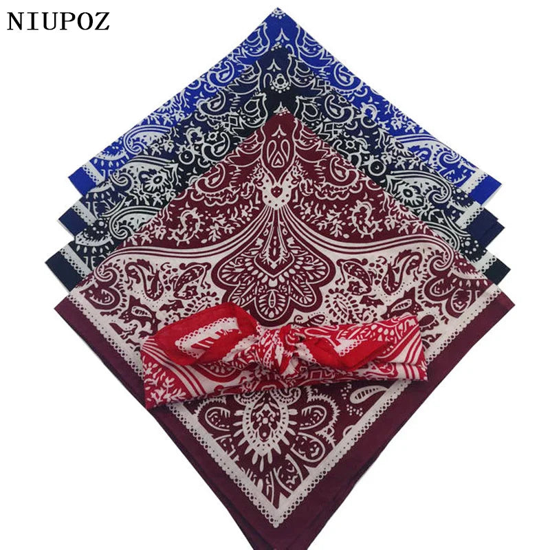 Cotton Foulard Bandana - Red - Cowboy Outpost