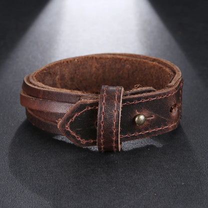 Leather Hand Bracelet - Cowboy Outpost
