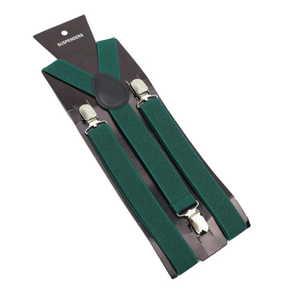 Elastic Leather Suspenders - Cowboy Outpost
