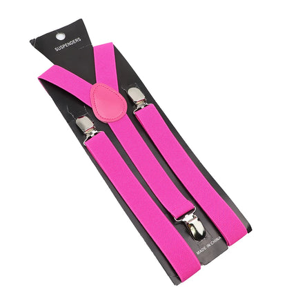 Elastic Leather Suspenders - Cowboy Outpost