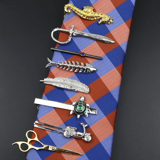 Chrome Tie Clip - 6 - Cowboy Outpost
