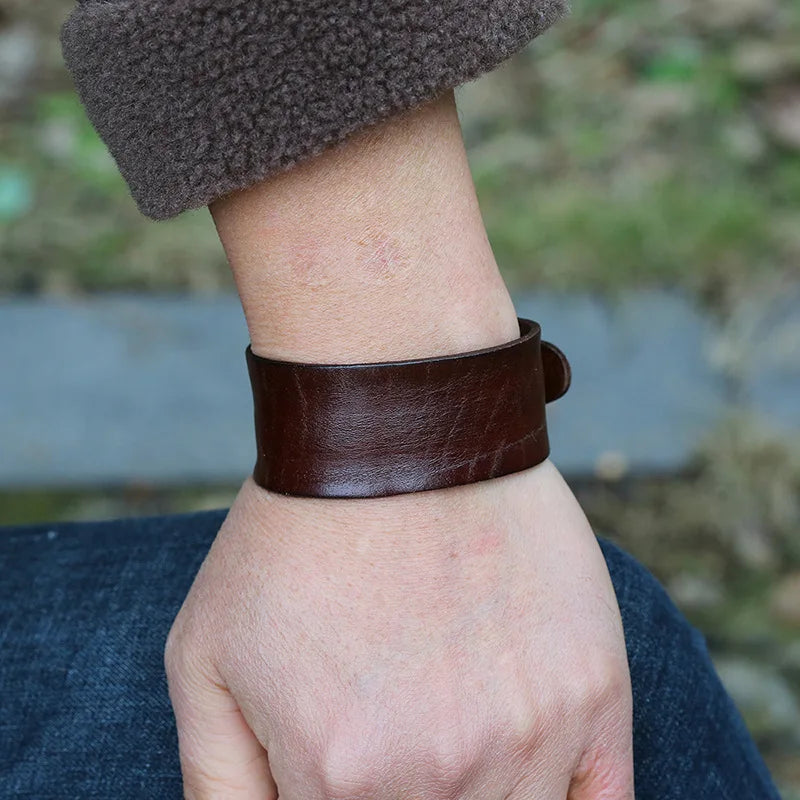 Cowhide Cuff Bracelet - Cowboy Outpost