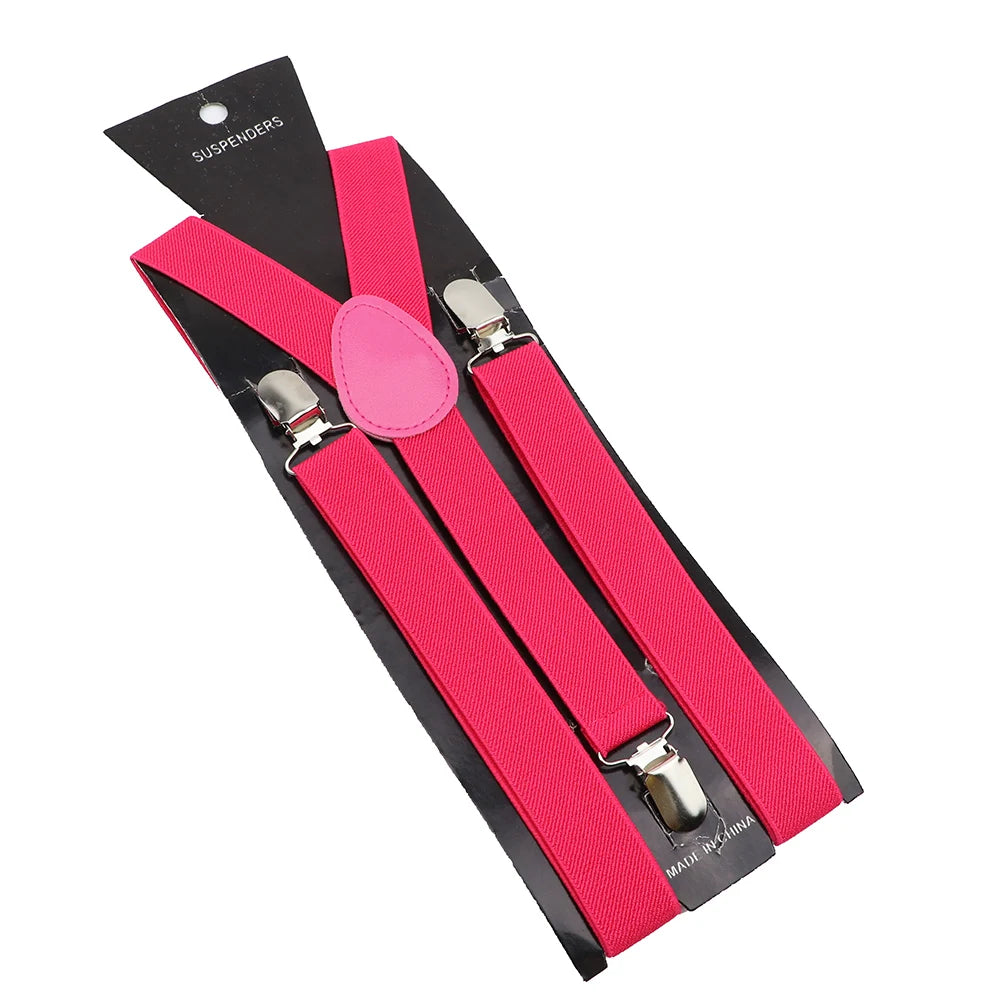 Elastic Leather Suspenders - Cowboy Outpost