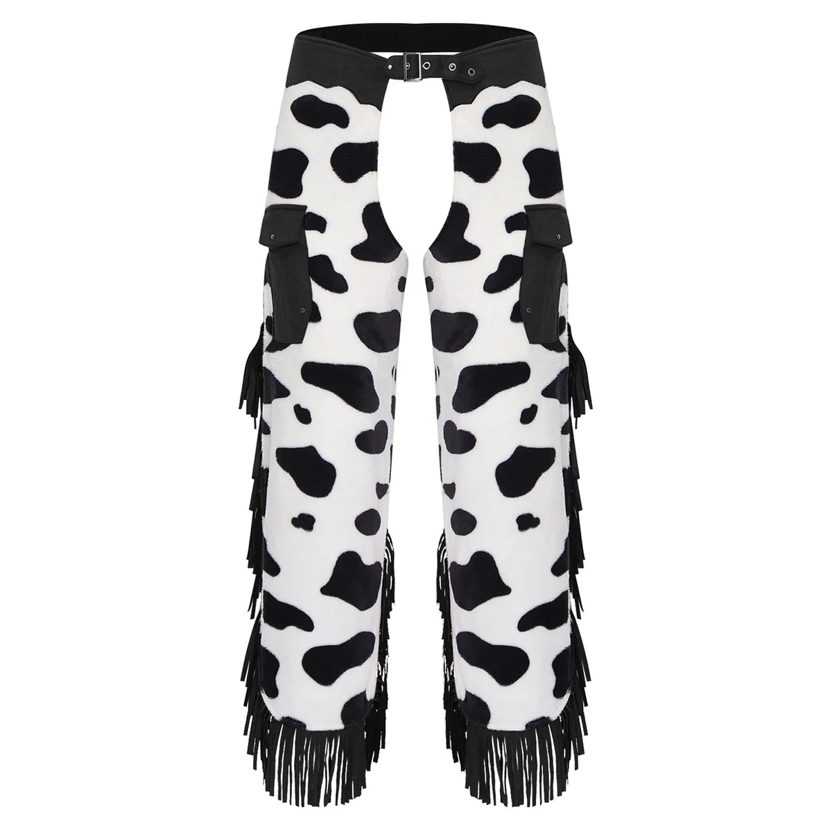 Suede Halloween Chaps - Black A - Cowboy Outpost