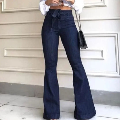 High-Waist Flare Jeans - black - Cowboy Outpost