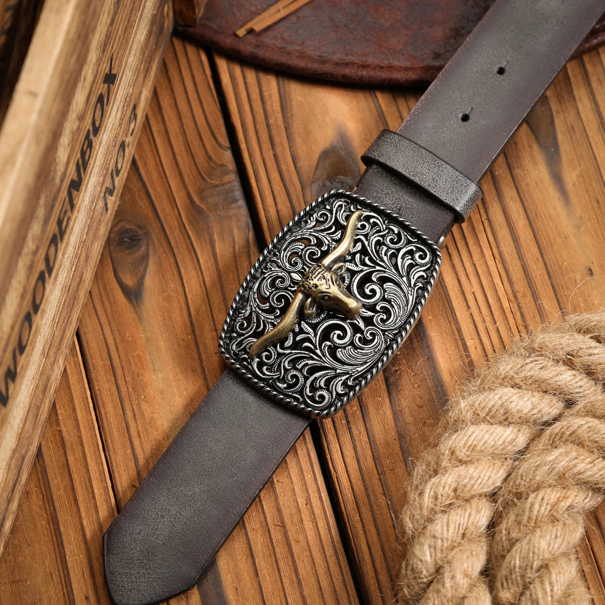 Retro Buckle Belt - camel - Cowboy Outpost