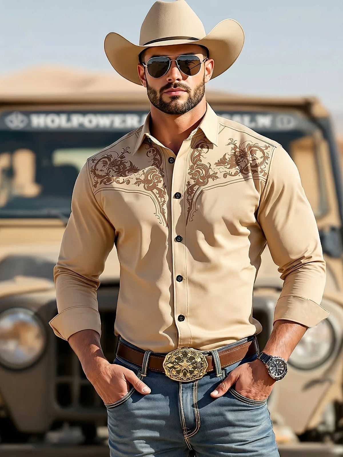 Men’s Western Shirt - CXCSS004YK - Cowboy Outpost