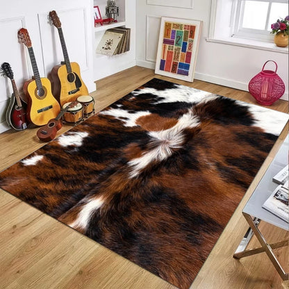 Retro Cowhide Rug - 2 - Cowboy Outpost