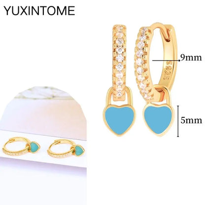 Turquoise Silver Earrings - Cowboy Outpost