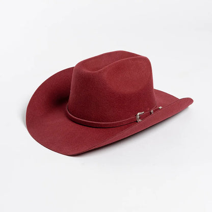 Felt Wide Brim Cowboy Hat - Oatmea - Cowboy Outpost