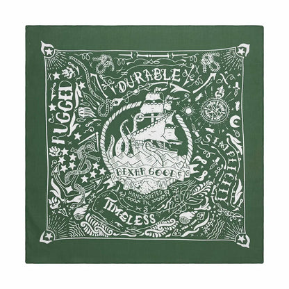 Cotton Nautical Bandana - Lake blue - Cowboy Outpost