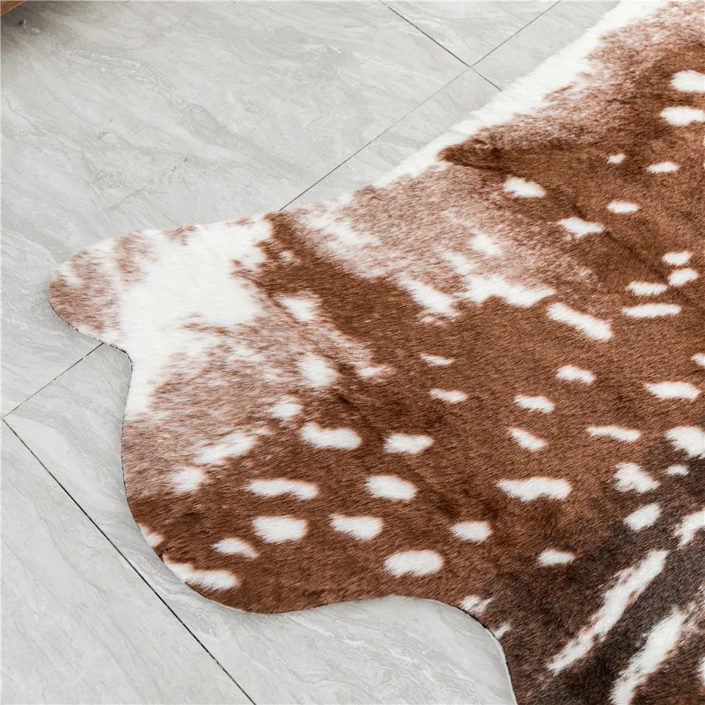 Leather Faux Cowhide Rug - Cowboy Outpost