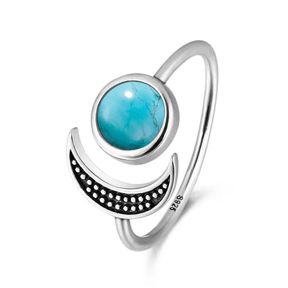 Turquoise Sterling Ring - R2439TU - Cowboy Outpost