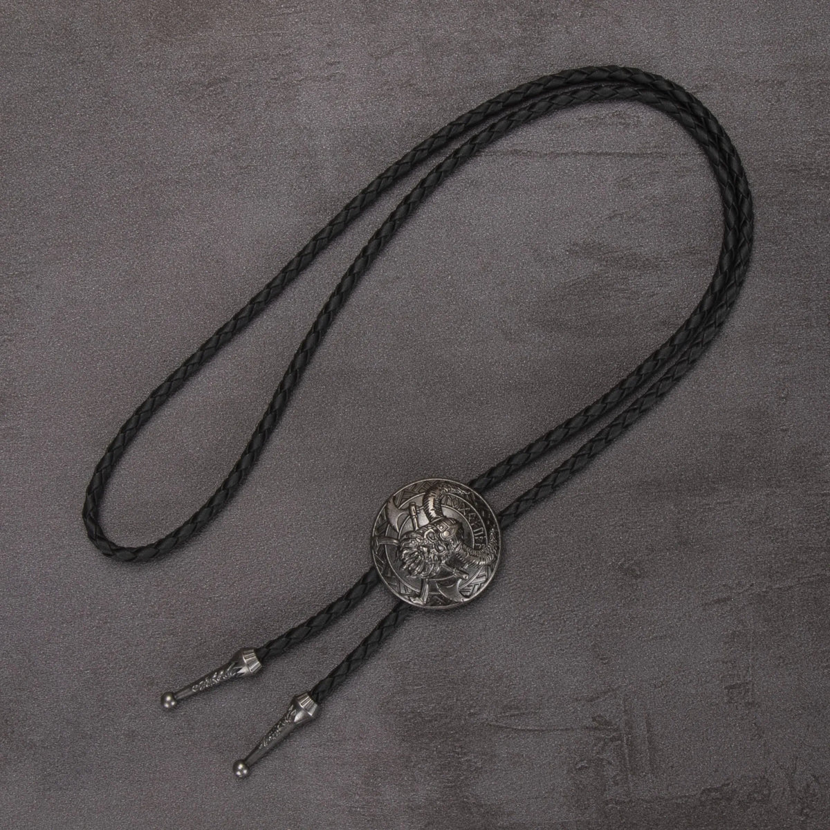 Leather Rechicgu Bolo Tie - 03 - Cowboy Outpost