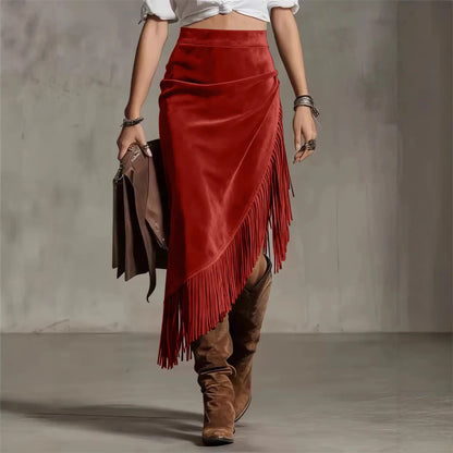 Suede Midi Dress - Coffee - Cowboy Outpost