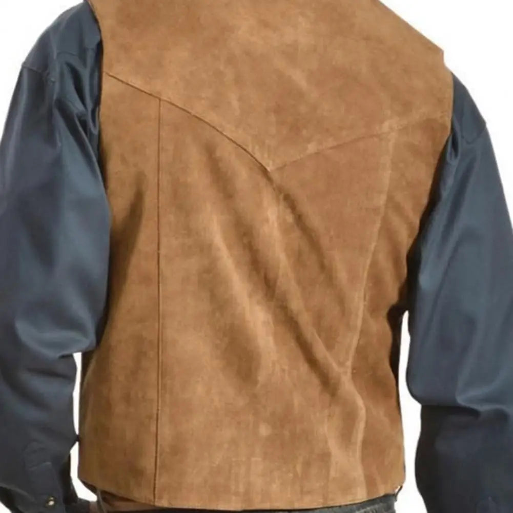 Men's Cowboy Waistcoat - Black - Cowboy Outpost