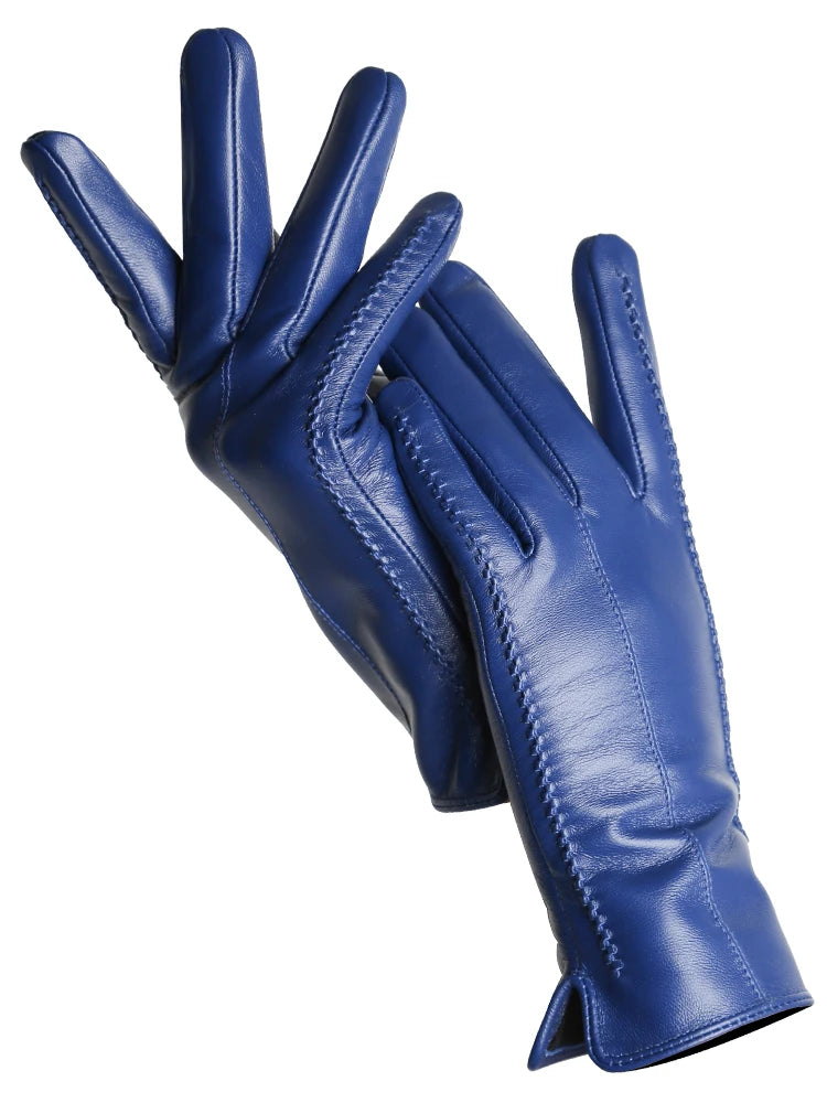 Leather Sheepskin Gloves - Red Standard - Cowboy Outpost