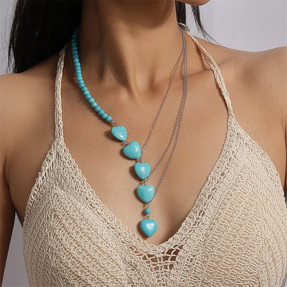Turquoise Aihua Necklace - style 517 - Cowboy Outpost