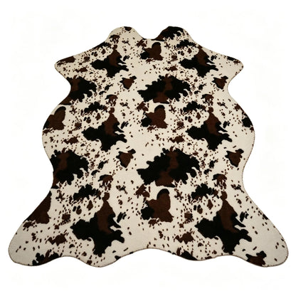 Faux Cowhide Rug - Black White Gray - Cowboy Outpost