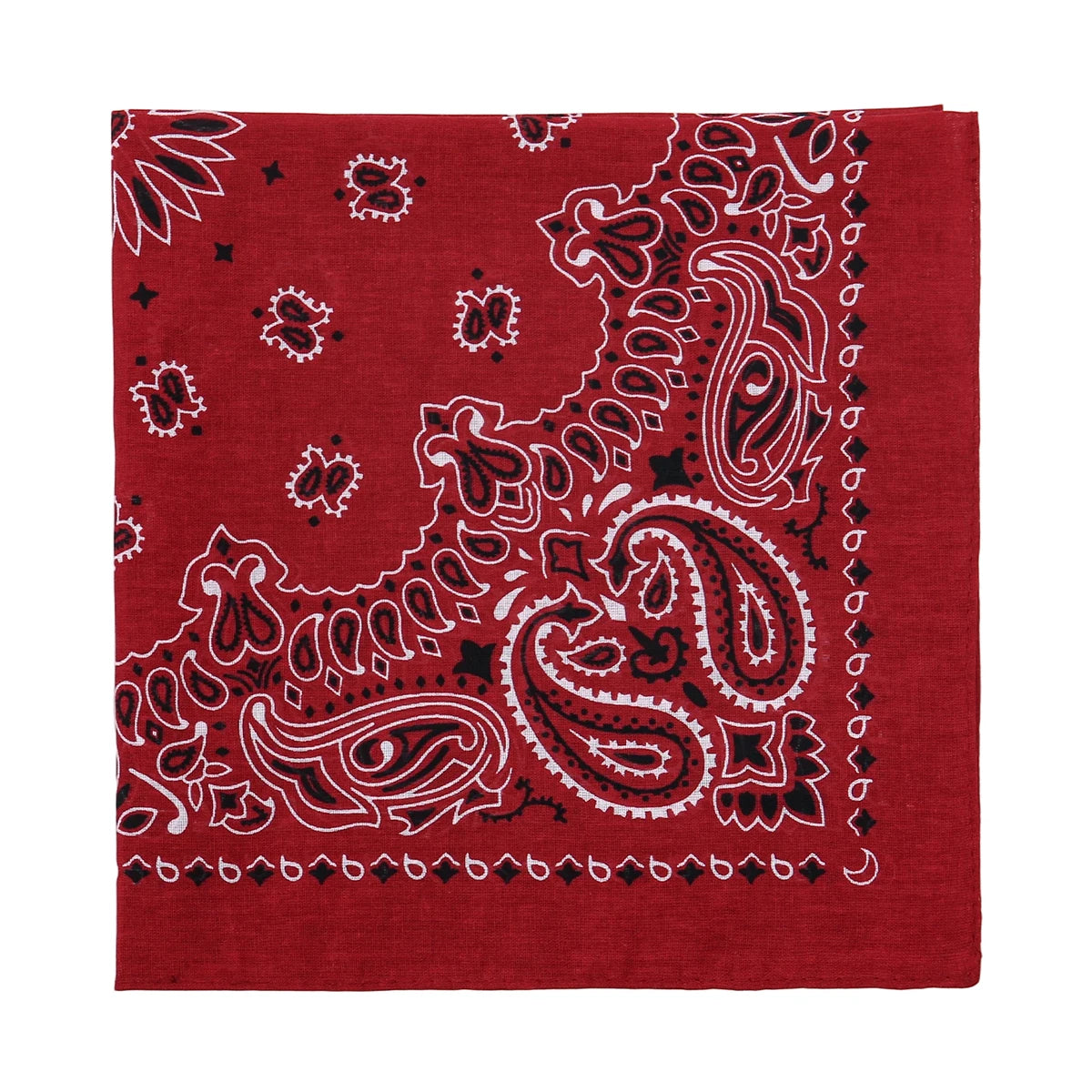 Square Cotton Paisley Bandana - Cowboy Outpost
