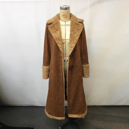 Long Suede Jacket - Brown - Cowboy Outpost