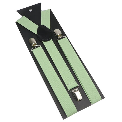 Elastic Leather Suspenders - Cowboy Outpost