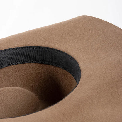 Felt Wide Brim Cowboy Hat - YELLOW - Cowboy Outpost