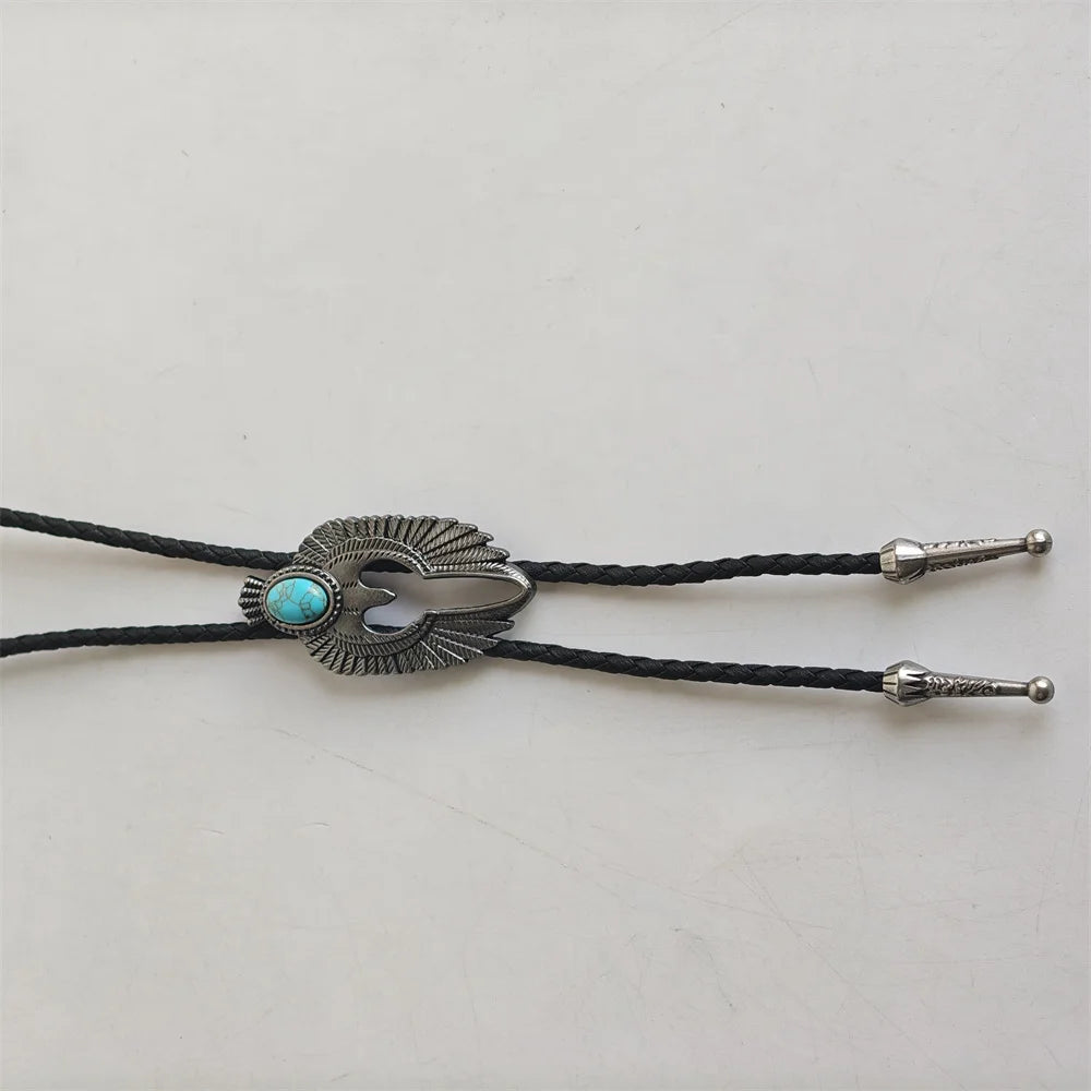 Leather Natural Bolo Tie - 13 - Cowboy Outpost