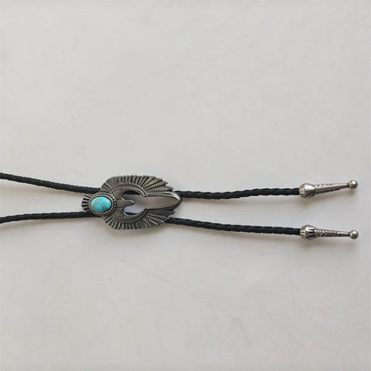 Leather Natural Bolo Tie - 13 - Cowboy Outpost