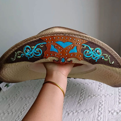 Straw Retro Cowboy Hat - 51 - Cowboy Outpost