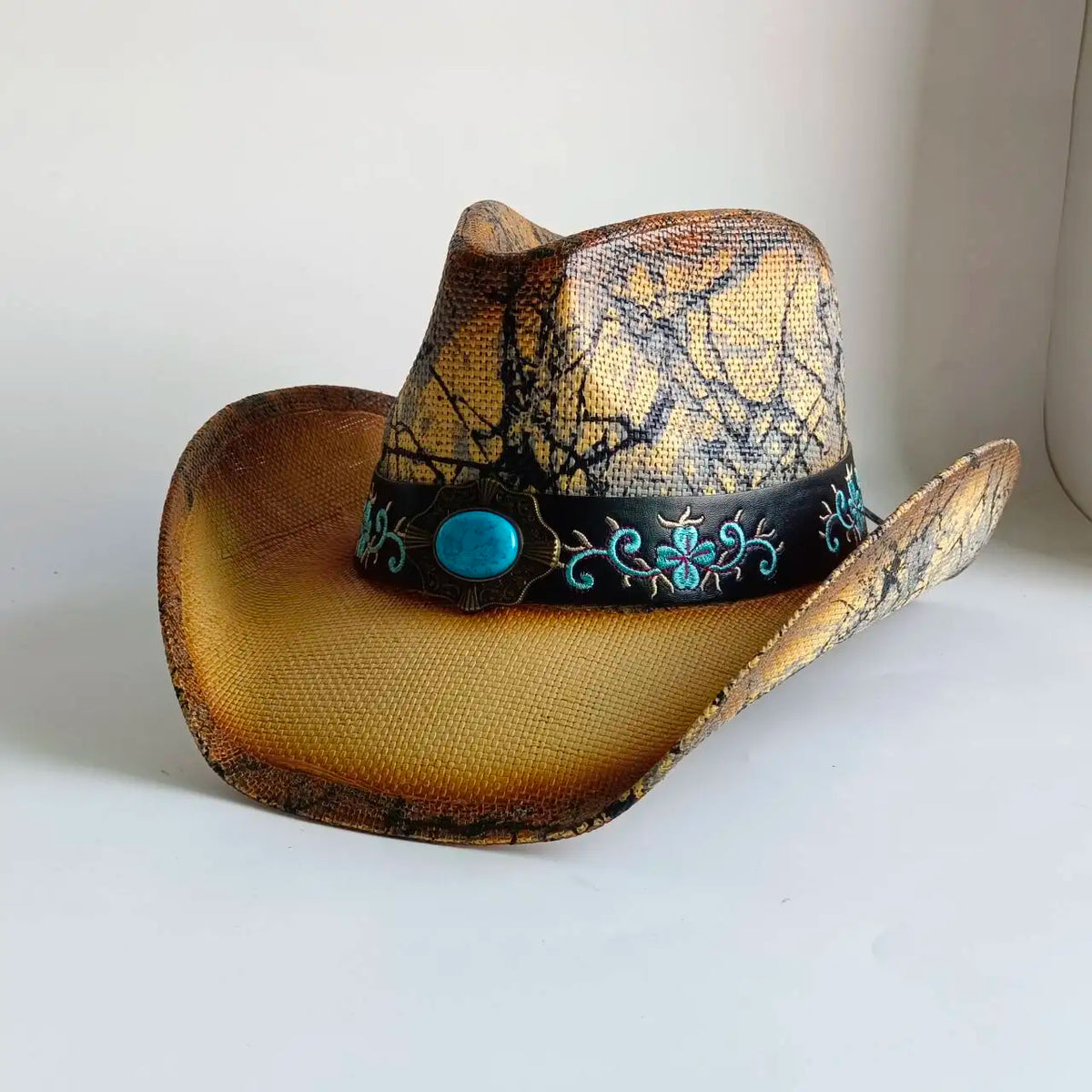 Straw Decal Cowboy Hat - 9 - Cowboy Outpost