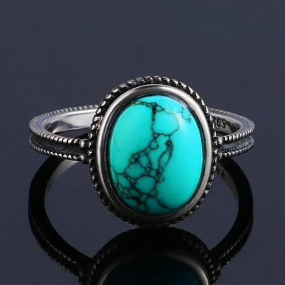 Turquoise Sterling Ring - R2444TU - Cowboy Outpost