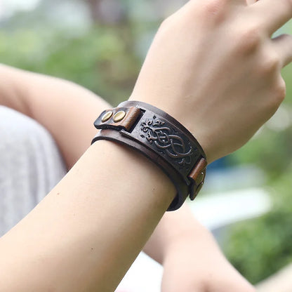 Leather Retro Bracelet - Cowboy Outpost