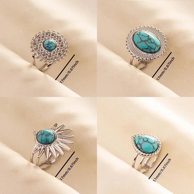 Turquoise Stainless Jewelry - Cowboy Outpost