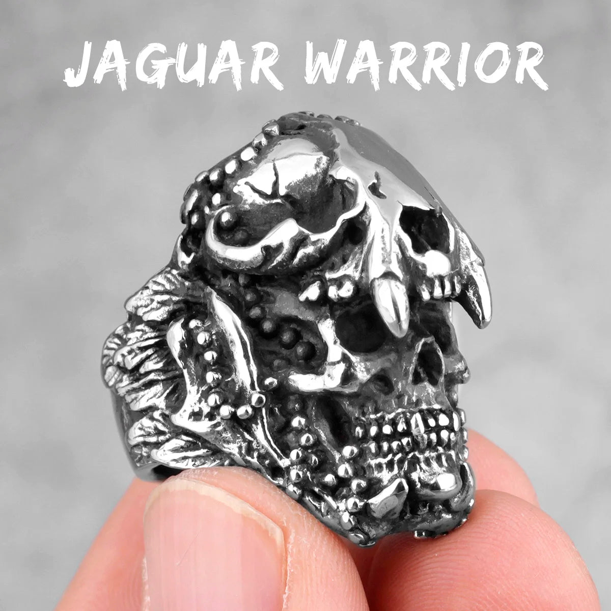 Wolf Steel Ring - Cowboy Outpost