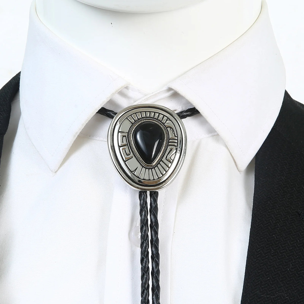 Turquoise Celtic Bolo Tie - 11 - Cowboy Outpost