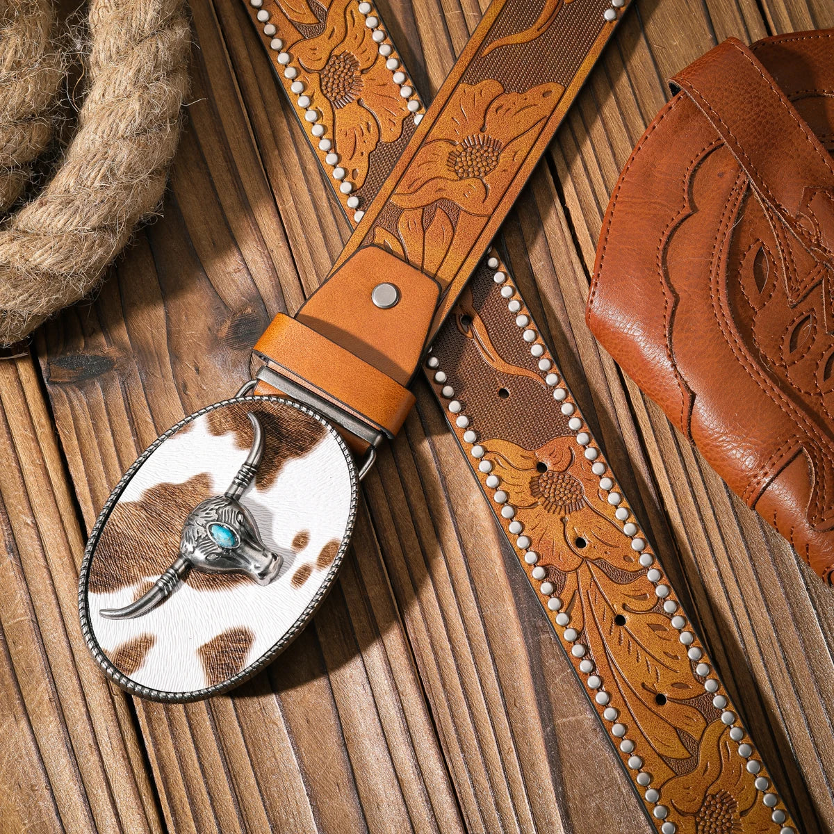 Metal Belt - Black gold - Cowboy Outpost