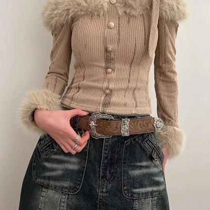 Leather Luxury Belt - Cowboy Outpost