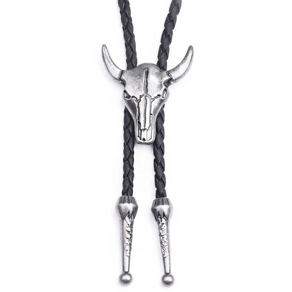 Leather Retro Bolo Tie - Cowboy Outpost
