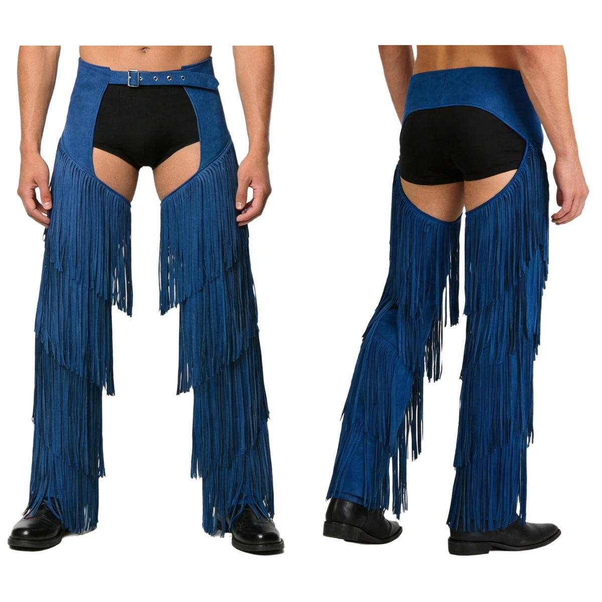 Suede Faux Chaps - Brown - Cowboy Outpost