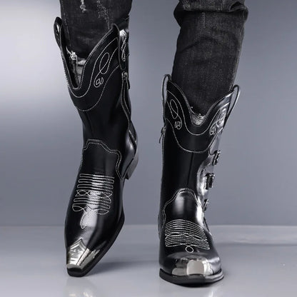 Large Cowboy Boots - camel - Cowboy Outpost