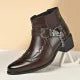 Leather Vintage Cowboy Boots - black - Cowboy Outpost