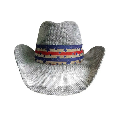 Straw Retro Cowboy Hat - 7 - Cowboy Outpost