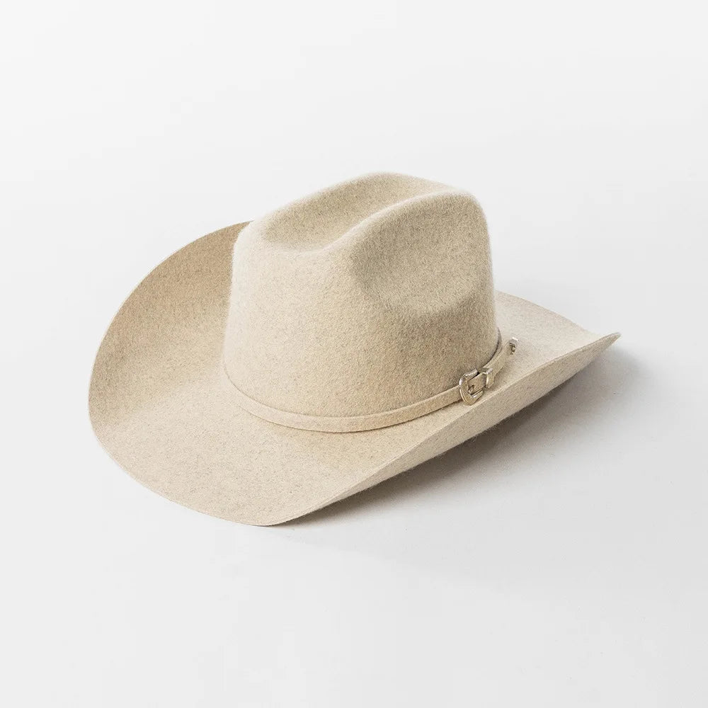 Felt Wide Brim Cowboy Hat - Lilac - Cowboy Outpost