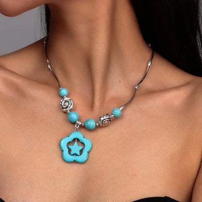 Turquoise Aihua Necklace - style 993 - Cowboy Outpost