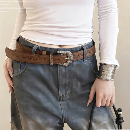 Retro Brown Belt - Cowboy Outpost