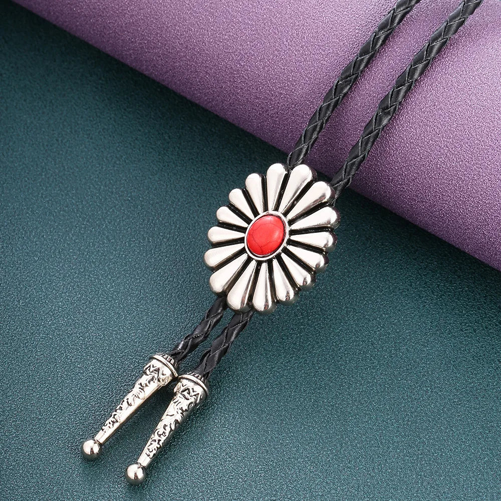 Turquoise Celtic Bolo Tie - 16 - Cowboy Outpost
