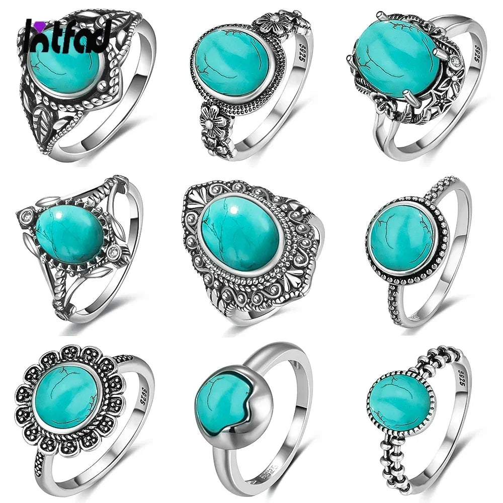 Turquoise Sterling Ring - R664TU - Cowboy Outpost