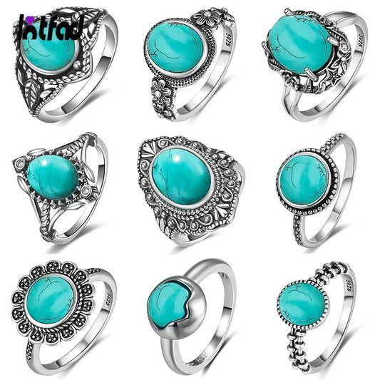 Turquoise Sterling Ring - R664TU - Cowboy Outpost